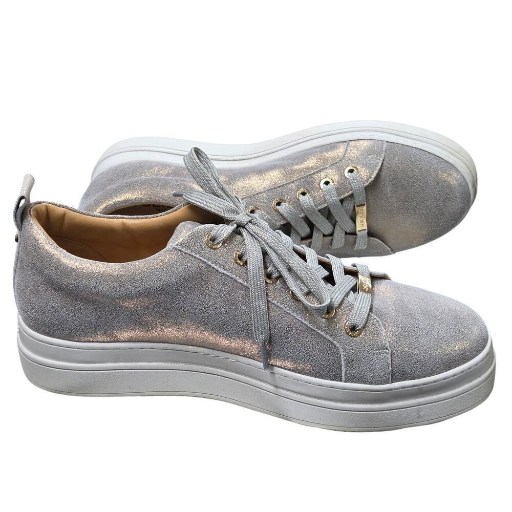 J/Slides Iridescent Platform Sneakers Size 10